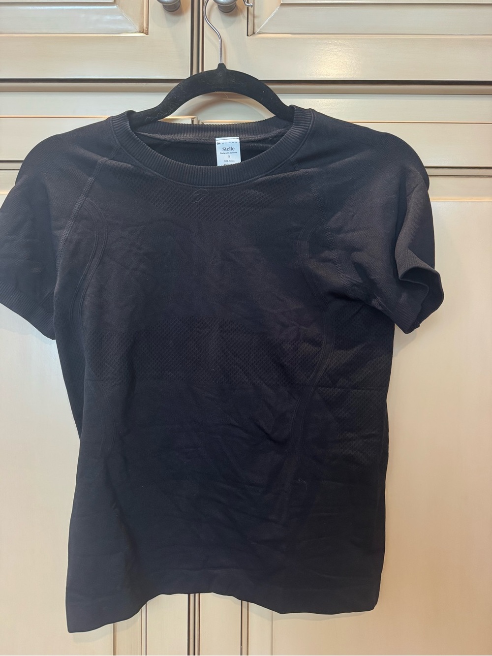 Amazon Women's Black Short-Sleeve Crewneck Tee